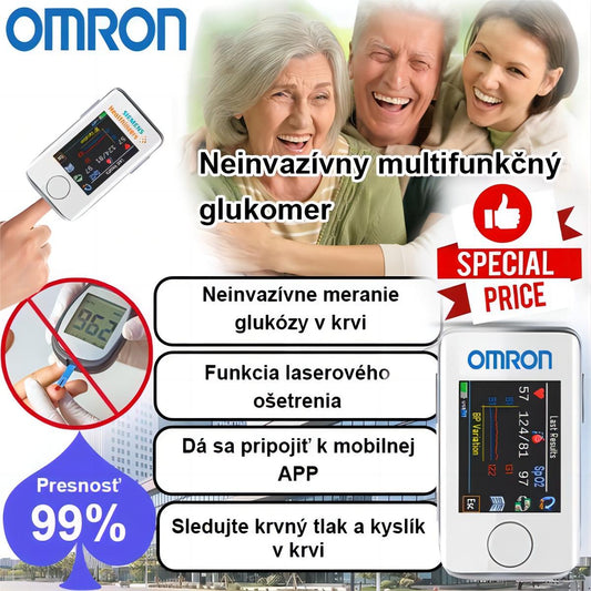 Omron Noninvasive Blood Glucose Meter (5 Seconds Measurement/99% Accuracy)