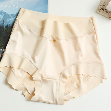 Premium Satin Ice Silk High Waist Ladies Panties