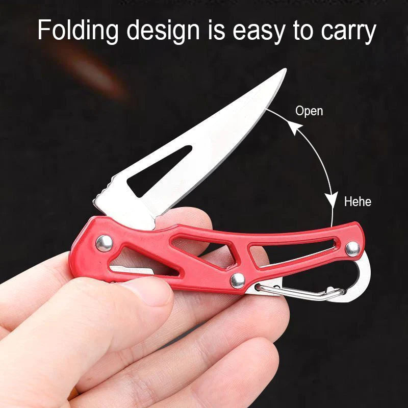 Portable Folding Stainless Steel Self Defense Tool Key Knife