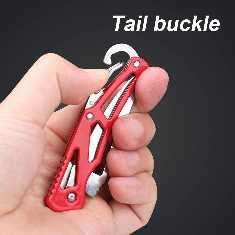 Portable Folding Stainless Steel Self Defense Tool Key Knife