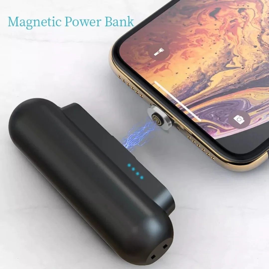 Mini Magnetic Power Bank Capsule 3000mAh