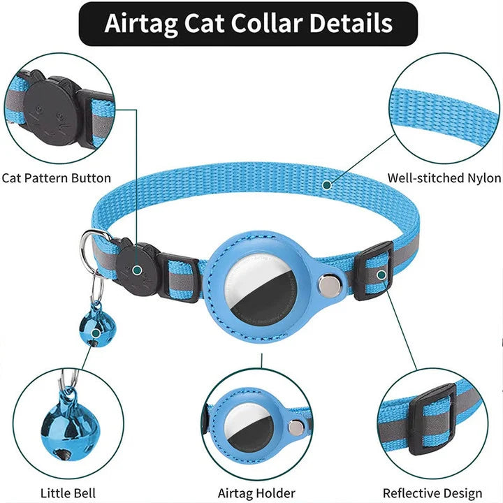 💲ONE DAY 49% OFF📲STAY CONNECTED: THE EVANESCE™AIRTAG COLLAR💲