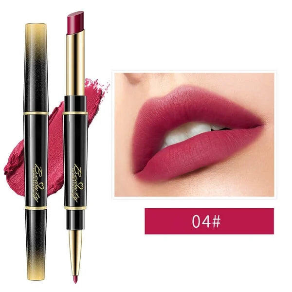 Double-ended Lipstick Automatic Lip Liner Matte Matte Waterproof Non-fading Non-stick Lipstick