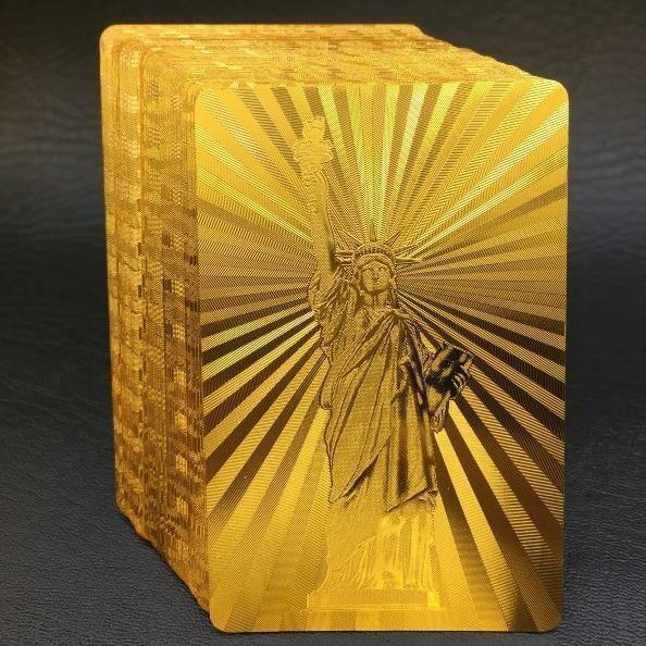 🔥 Luxury 24K Gold Foil Poker Playing Cards🔥