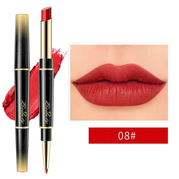 Double-ended Lipstick Automatic Lip Liner Matte Matte Waterproof Non-fading Non-stick Lipstick