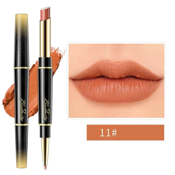 Double-ended Lipstick Automatic Lip Liner Matte Matte Waterproof Non-fading Non-stick Lipstick