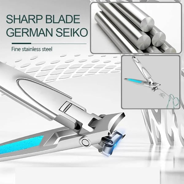 Self-locking Folding Stainless Steel Nail Clippers