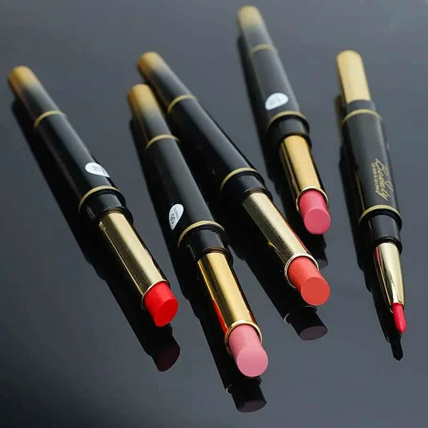 Double-ended Lipstick Automatic Lip Liner Matte Matte Waterproof Non-fading Non-stick Lipstick