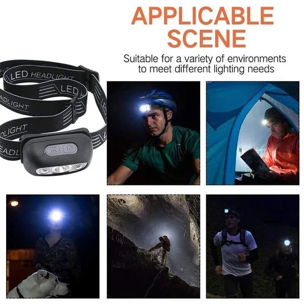 2023 Super Bright Light Sensor Mini Led Headlamp