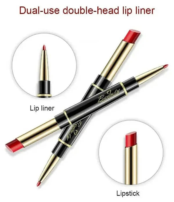 Double-ended Lipstick Automatic Lip Liner Matte Matte Waterproof Non-fading Non-stick Lipstick