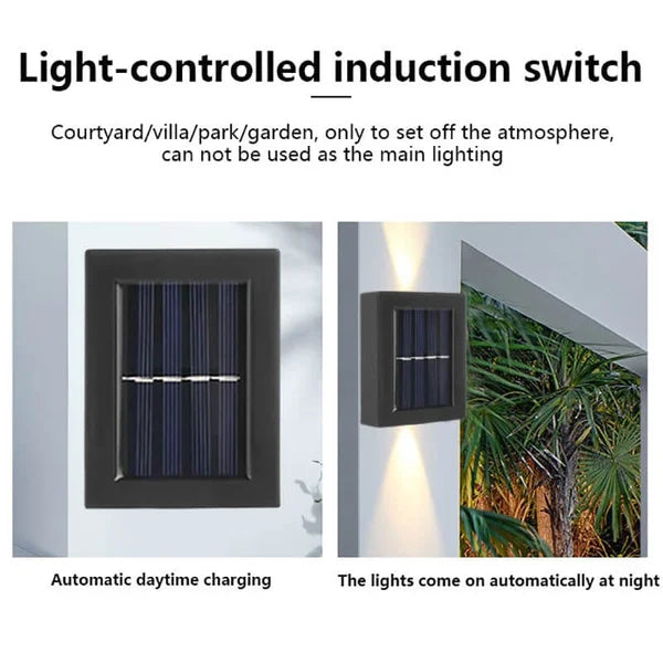 Waterproof Solar Powered Outdoor Patio Wall Decor Light🔥