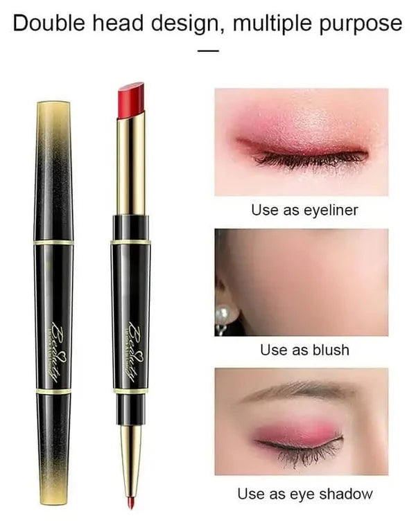 Double-ended Lipstick Automatic Lip Liner Matte Matte Waterproof Non-fading Non-stick Lipstick