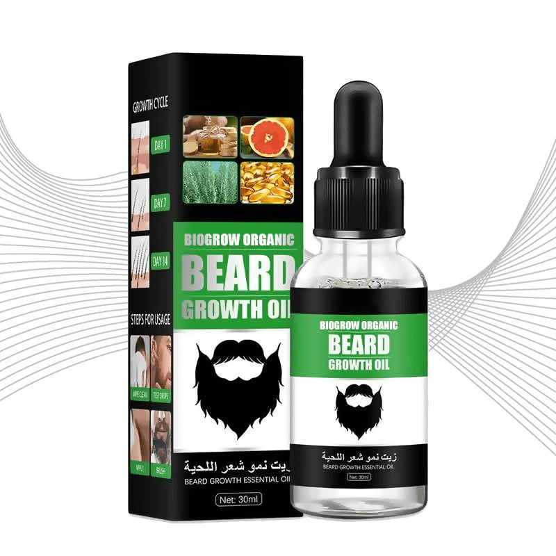 BioGrow Organic Beard Growth Oil【Cash On Delivery-50%OFF】